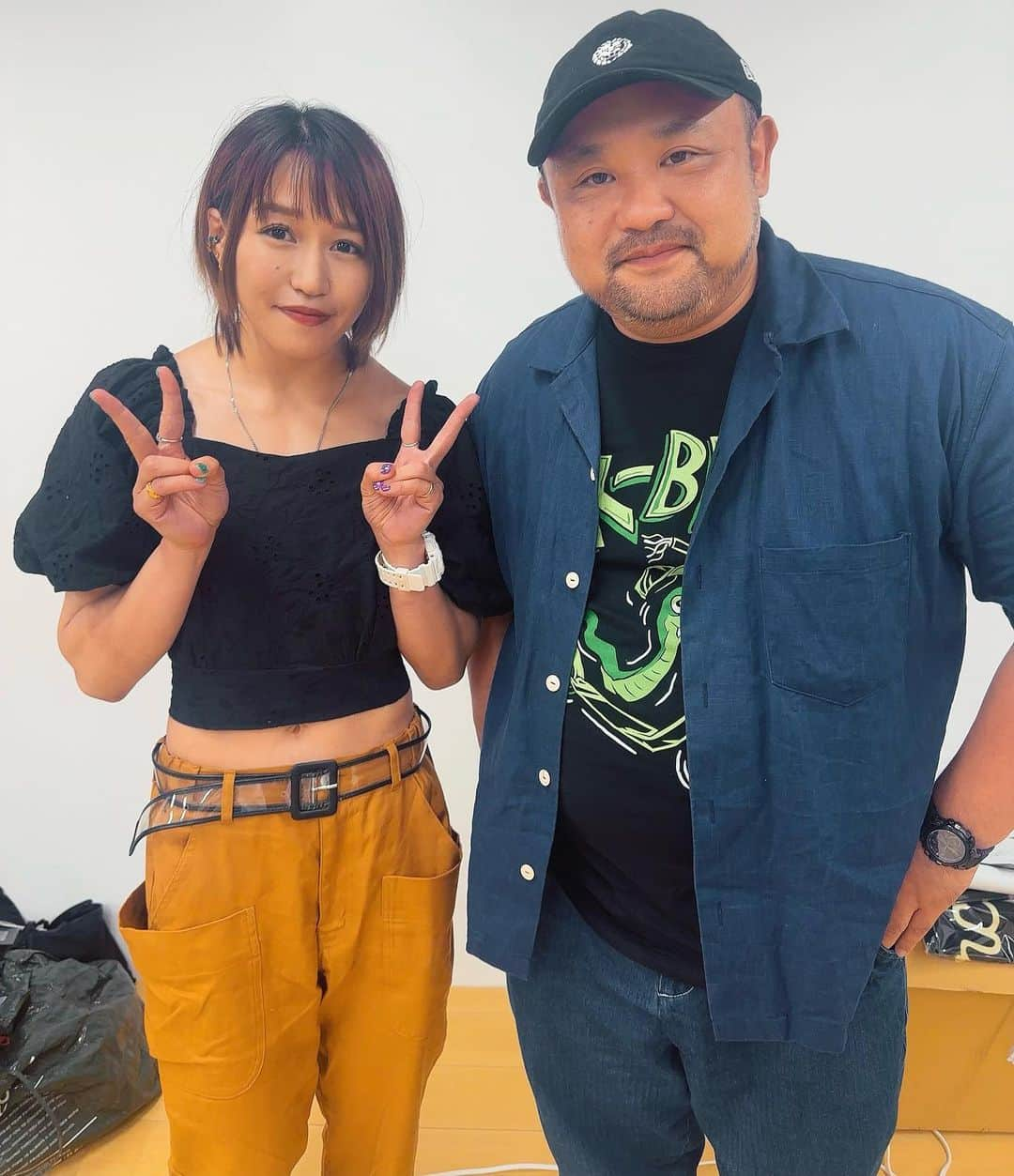 朱里のインスタグラム：「丸山ゴンザレスさんの  アングラファイト  の収録✨楽しかったです！！  #stardom #GE #Syuri #丸山ゴンザレス #アングラファイト」