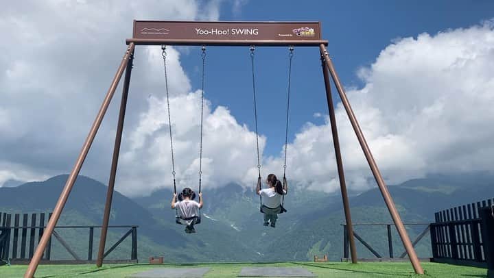 のインスタグラム：「ヤッホースイング❤️⛰  #白馬 #2023 #夏」