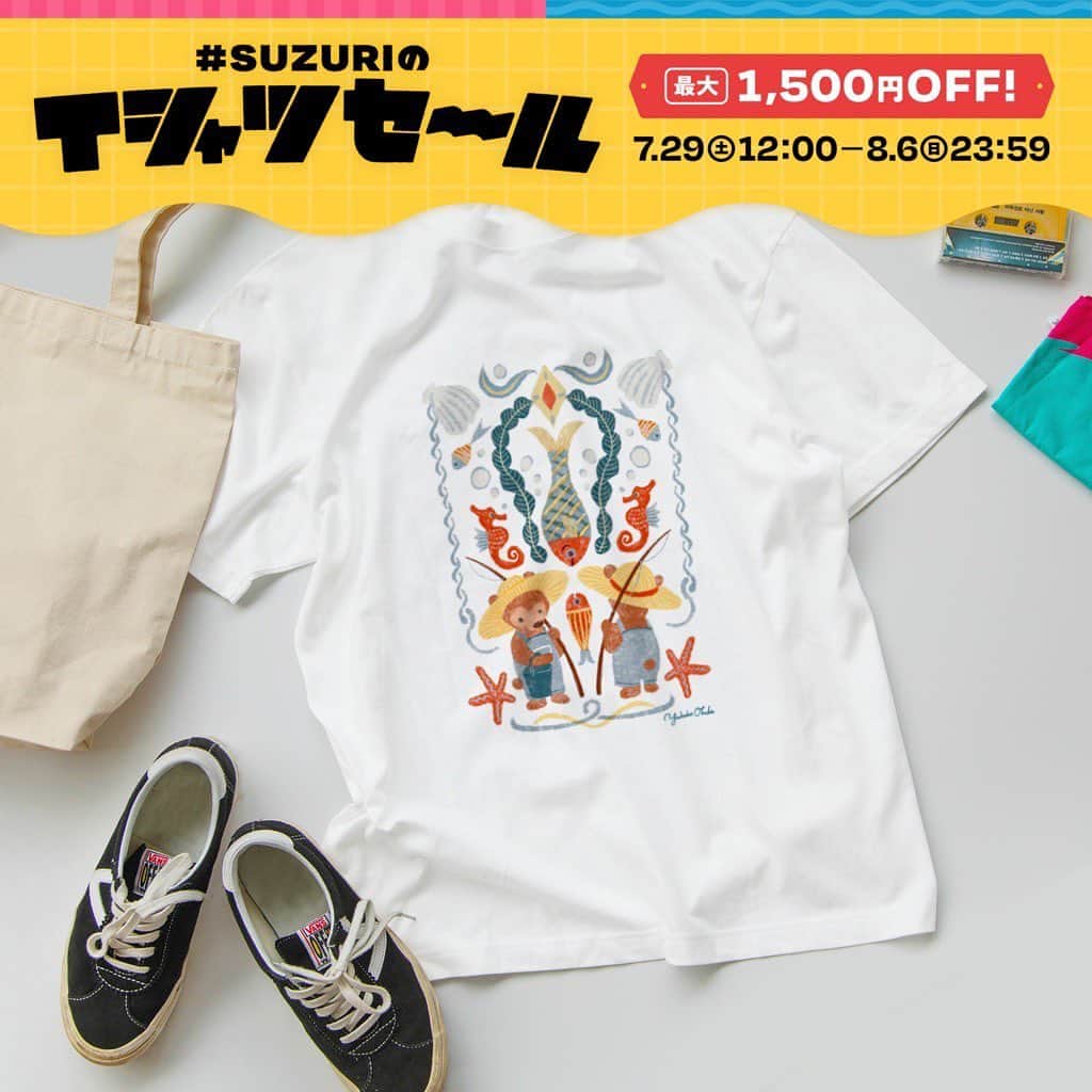 おおで ゆかこのインスタグラム：「8月6日までsuzuriのTシャツセール開催中です！お知らせしていなかったのにご購入頂いた方、ありがとうございます‥！ またリクエスト頂いてたのにご対応が遅くなり申し訳ございません。リクエスト分や新作もupしました✨ suzuri.jp/Oderon86」
