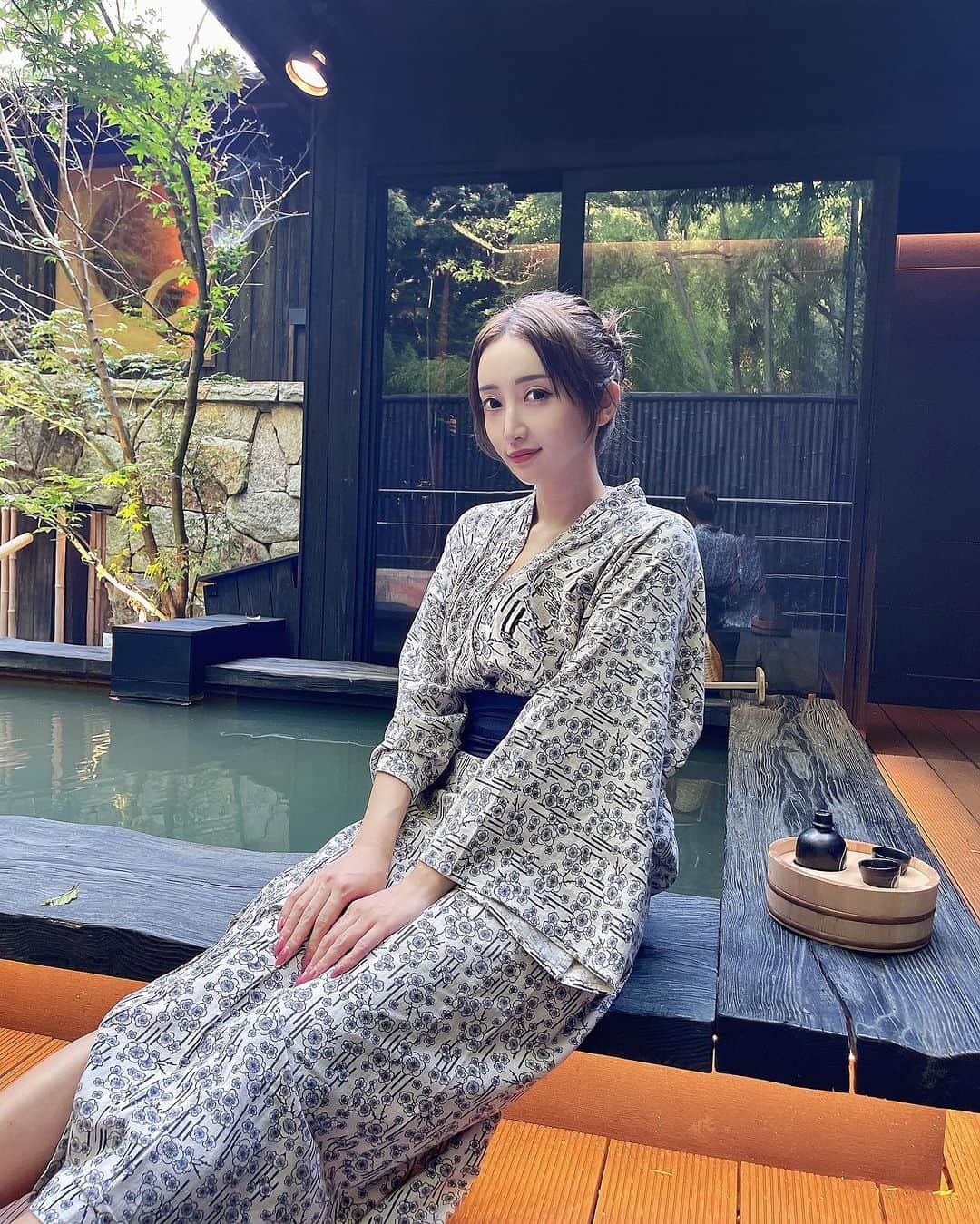 あさくらのぞみのインスタグラム：「今年の母への誕生日プレゼントは 熊本県阿蘇にある竹ふえへ🎋🎐 優雅な一日を過ごせて大満足でしたっ 部屋がすごーく広くて一泊では使い切れなかった🪿」