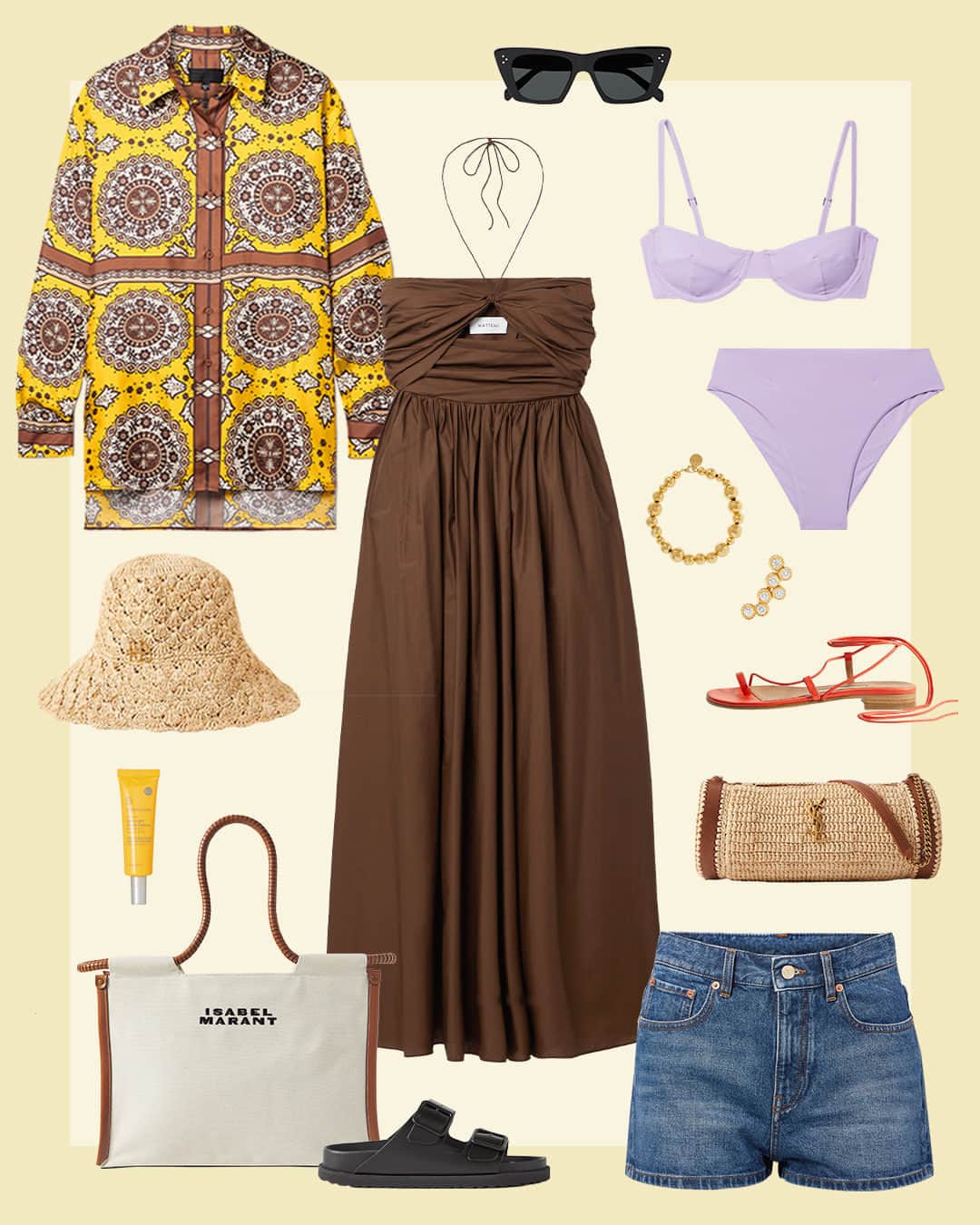 ネッタポルテのインスタグラム：「THE VACATION SHOP: Pack your bags - we have everything you need for a sunny weekend away in our edit of holiday must-haves.  Tap the link in bio to shop at #NETAPORTER.」