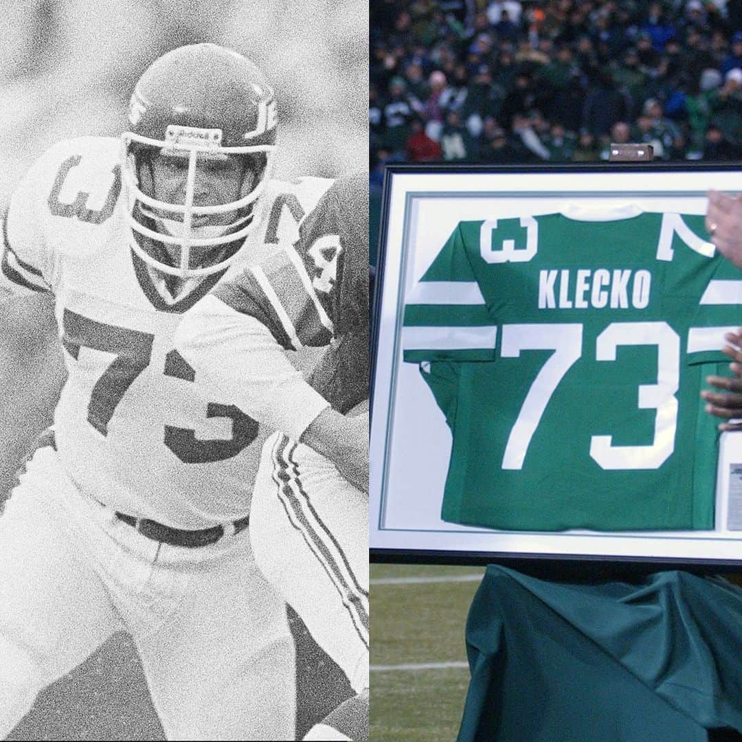 NFLのインスタグラム：「The @nyjets’ dominant D-Line in the 80s known as the “New York Sack Exchange” has a member going to Canton. Congrats, Joe Klecko!   📺: #PFHOF23 Enshrinement -- Saturday 12pm ET on @nflnetwork 📷: AP」