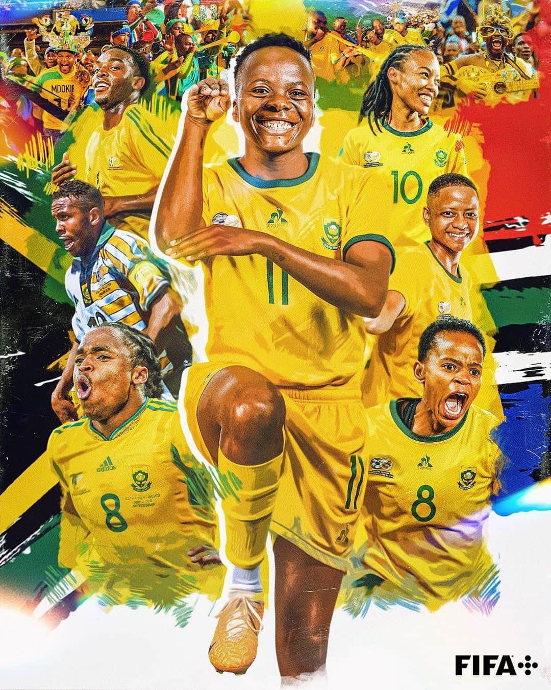 FIFAワールドカップさんのインスタグラム写真 - (FIFAワールドカップInstagram)「History makers. 💫🇿🇦  South Africa’s 2023 #FIFAWWC squad cement their place as World Cup heroes. 🙌」8月3日 5時39分 - fifaworldcup