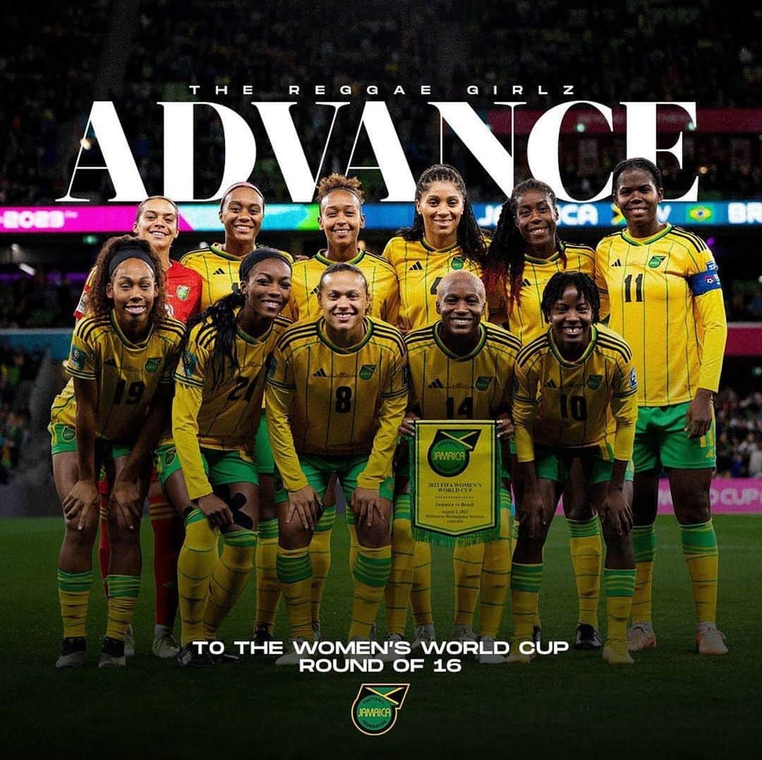 マイケル・アントニオのインスタグラム：「Reggae Girls, history makers 🇯🇲 🙌🏾」