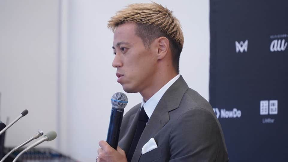 本田圭佑さんのインスタグラム写真 - (本田圭佑Instagram)「It's a press conference for U10 football cup in Japan. #4v4 #japancup2023」8月3日 7時44分 - keisukehonda