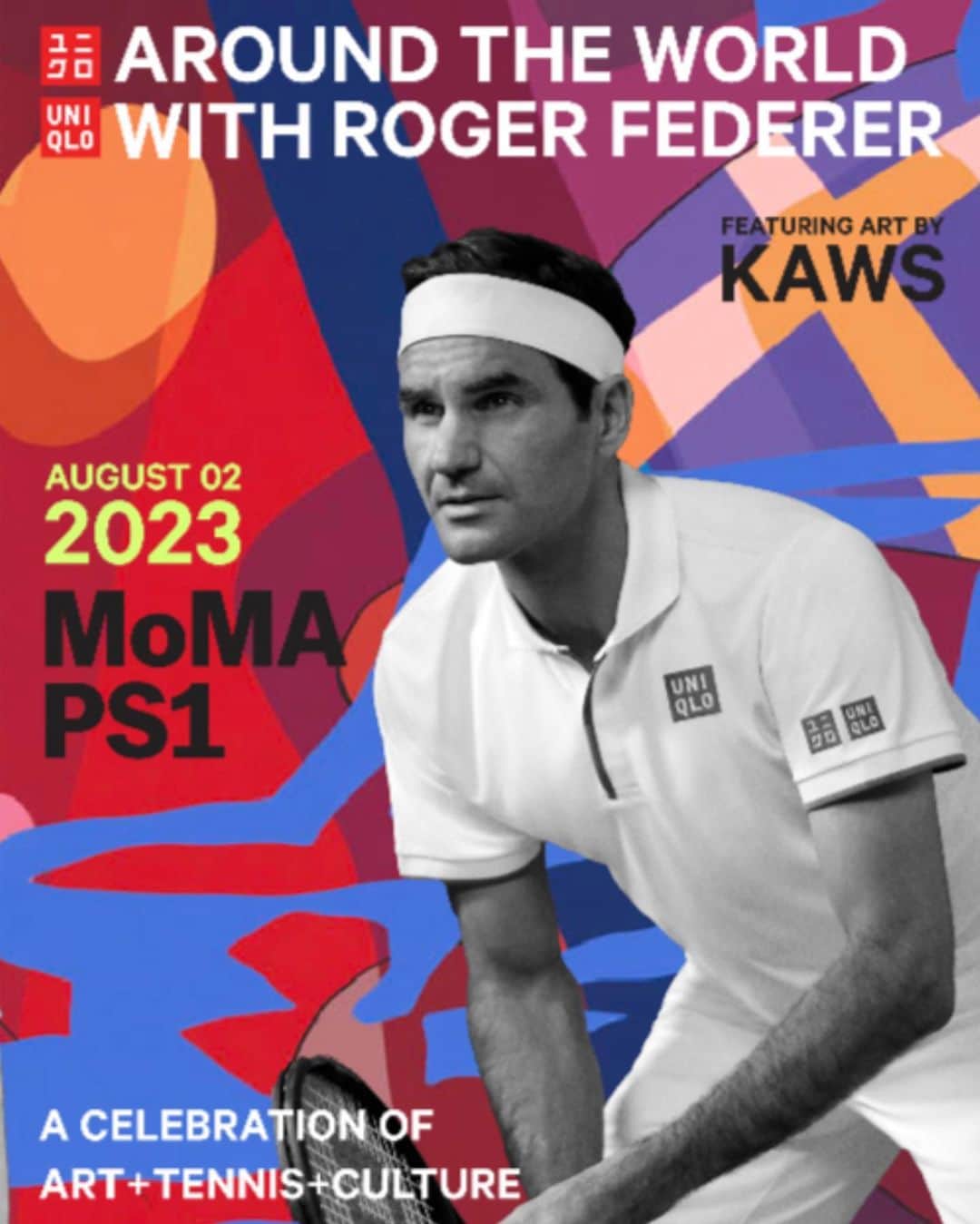KAWSONEさんのインスタグラム写真 - (KAWSONEInstagram)「@rogerfederer @momaps1 @uniqlo #KAWS #Federer #momaps1 #uniqlo #newyork」8月3日 9時17分 - kaws