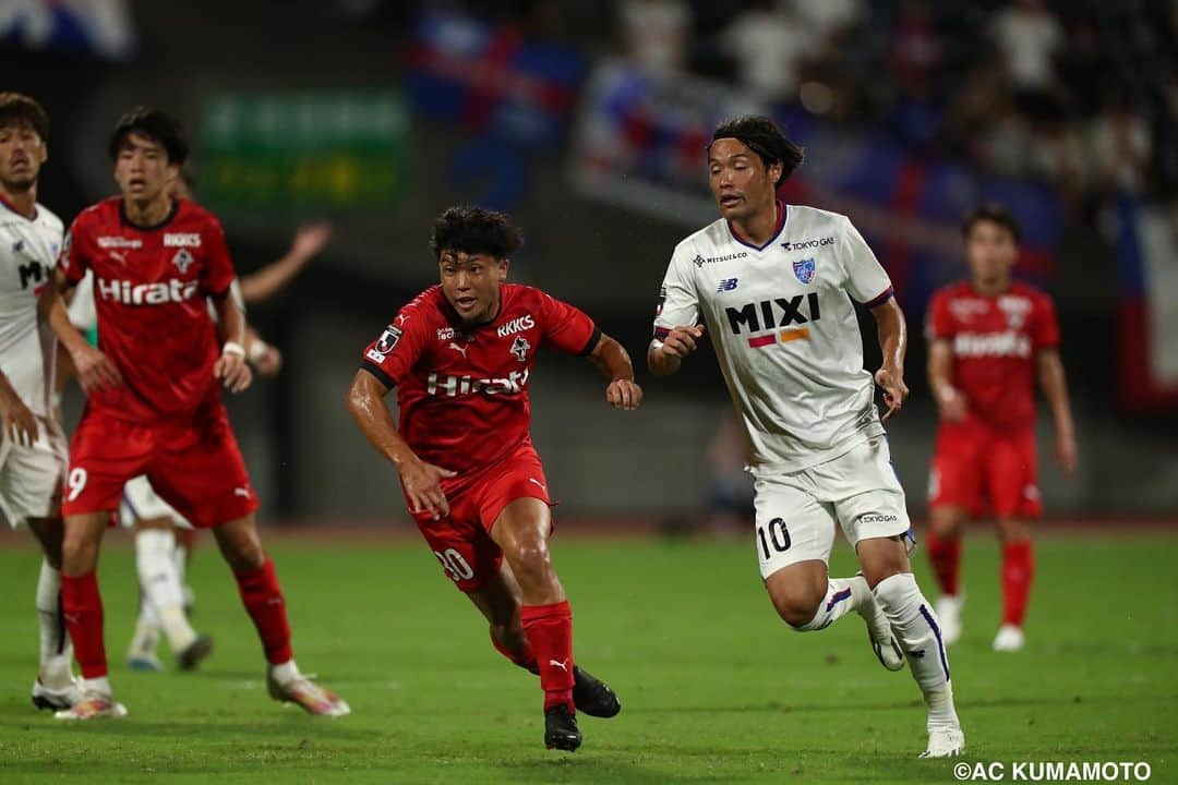 ROASSO KUMAMOTOさんのインスタグラム写真 - (ROASSO KUMAMOTOInstagram)「フォトレポート📷3️⃣ #ロアッソ熊本 #8月2日 #天皇杯4回戦 #FC東京戦 #2-0勝利 #無失点 #ベスト8進出 #平川怜⚽️ #松岡瑠夢⚽️ #たくさんの応援ありがとうございました   次の試合はホームゲーム #8月6日 #えがお健康スタジアム #挑め高みへ」8月3日 9時54分 - roassokumamoto_official