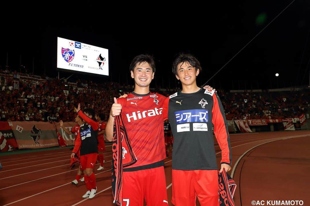 ROASSO KUMAMOTOさんのインスタグラム写真 - (ROASSO KUMAMOTOInstagram)「フォトレポート📷3️⃣ #ロアッソ熊本 #8月2日 #天皇杯4回戦 #FC東京戦 #2-0勝利 #無失点 #ベスト8進出 #平川怜⚽️ #松岡瑠夢⚽️ #たくさんの応援ありがとうございました   次の試合はホームゲーム #8月6日 #えがお健康スタジアム #挑め高みへ」8月3日 9時54分 - roassokumamoto_official