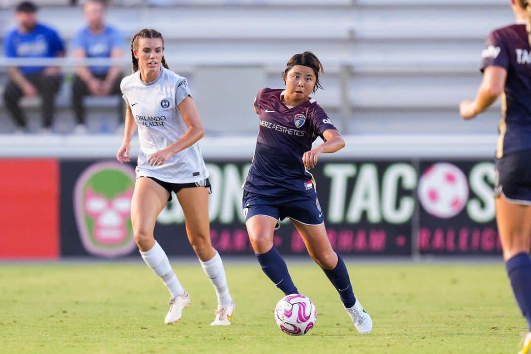 三浦成美のインスタグラム：「Last game 📸 🕺 Thanks for gave me a cute picture✨ Keep going!! #NWSL #nccourage」