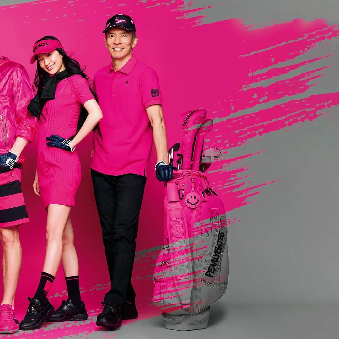 のインスタグラム：「CAN’T STOP LOVING PINK!  #pearlygates#pearlygatespink#newarrivals#autumncollection#iloveit#pink#golffashion#golfstyle#パーリーゲイツ#ゴルフ#ゴルフウェア#ゴルフファッション#ゴルフバッグ」