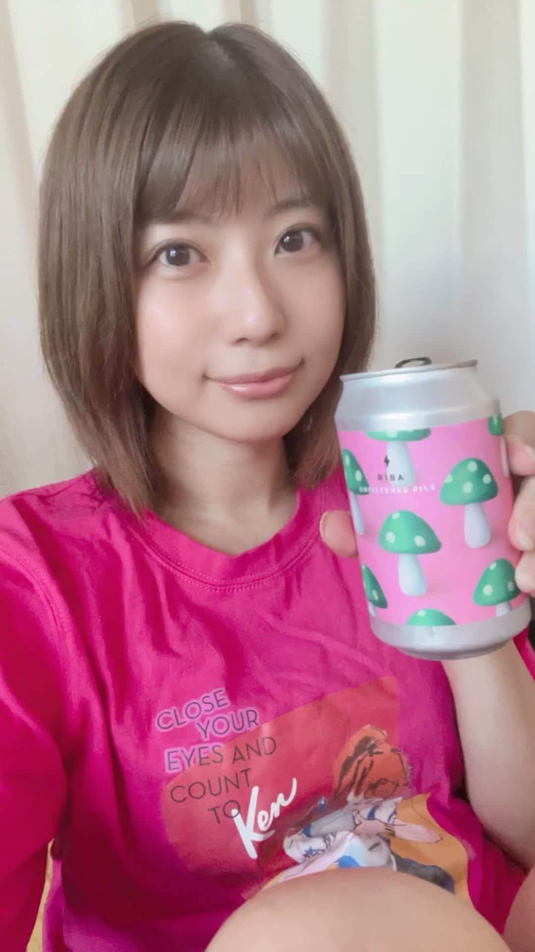 天野麻菜のインスタグラム：「ビール女子。3558」