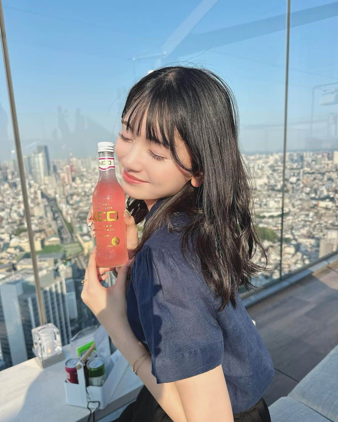 熊澤風花のインスタグラム：「とってもお天気良かった日！🥂」