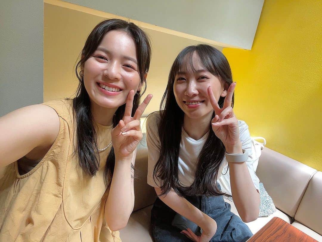田村響華のインスタグラム：「⁡ ソウルメイトと一緒に過ごしたよ〜 手首の角度がへんなところも愛してるよ📐 これからも一緒に歳を取ろうね！」