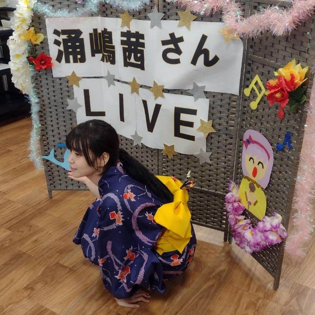 涌嶋茜のインスタグラム：「ライブは楽しい  #老人ホーム #LIVE #訪問演奏 #優らいふ」