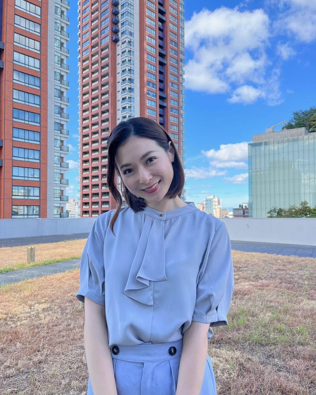 住田紗里さんのインスタグラム写真 - (住田紗里Instagram)「昨日と今朝のグッド！モーニングの衣装です☀️ 真っ青な空でした  ワンピース &.NOSTALGIA（@nostalgia_jp）  トップス &.NOSTALGIA（@nostalgia_jp）  パンツ Pierrot（@pierrot_shop）  #グッドモーニング#衣装#&nostalgia#pierrot#ワンピース#テレビ朝日#テレ朝#テレビ朝日アナウンサー#アナウンサー#住田紗里」8月3日 17時04分 - sarisumita_ex
