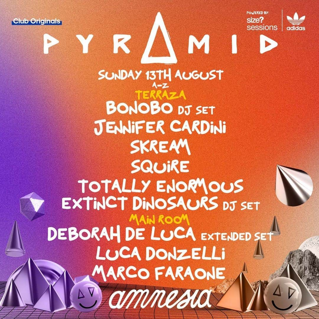 ハイメ・アルグエルスアリのインスタグラム：「Revisiting the unforgettable vibes of one of my treasured venues, @amnesiaibiza from last year.   I'm thrilled to announce that I'll be reuniting with the fam on August 13th, alongside the incredible @pyramidibiza and a lineup of very talented artists - Save the date!  ➡️  #amnesiaibiza #pyramidamnesia #ibiza #squire #bonobo #totallyenormousextinctdinosaurs #skream #jennifercardini #deborahdeluca #lucadonzelli #marcofaraone #ibiza2023」