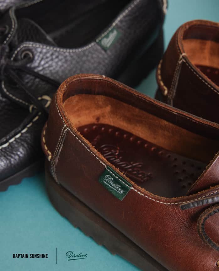 のインスタグラム：「.  KAPTAIN SUNSHNE × Paraboot Special Collaboration  "DOMINGUE"  It will be released on August 6th  More information can be found at our online store. kaptainsunshine.com  #kaptainsunshine」