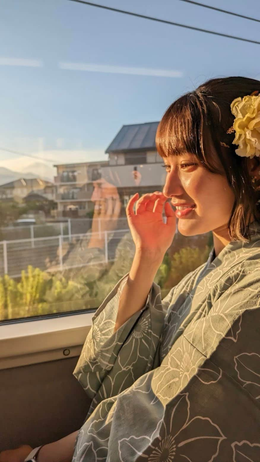 早乙女るなのインスタグラム：「aikoさん/花火の落ちサビ好きです。屋台飯なにがすき？  #夏　#浴衣　#祭り　#花火大会　#狩野川花火大会 #yukata #japantravel #summerfestival #浴衣コーデ #三島　#沼津　#21y 　#彼氏目線　風🫠」