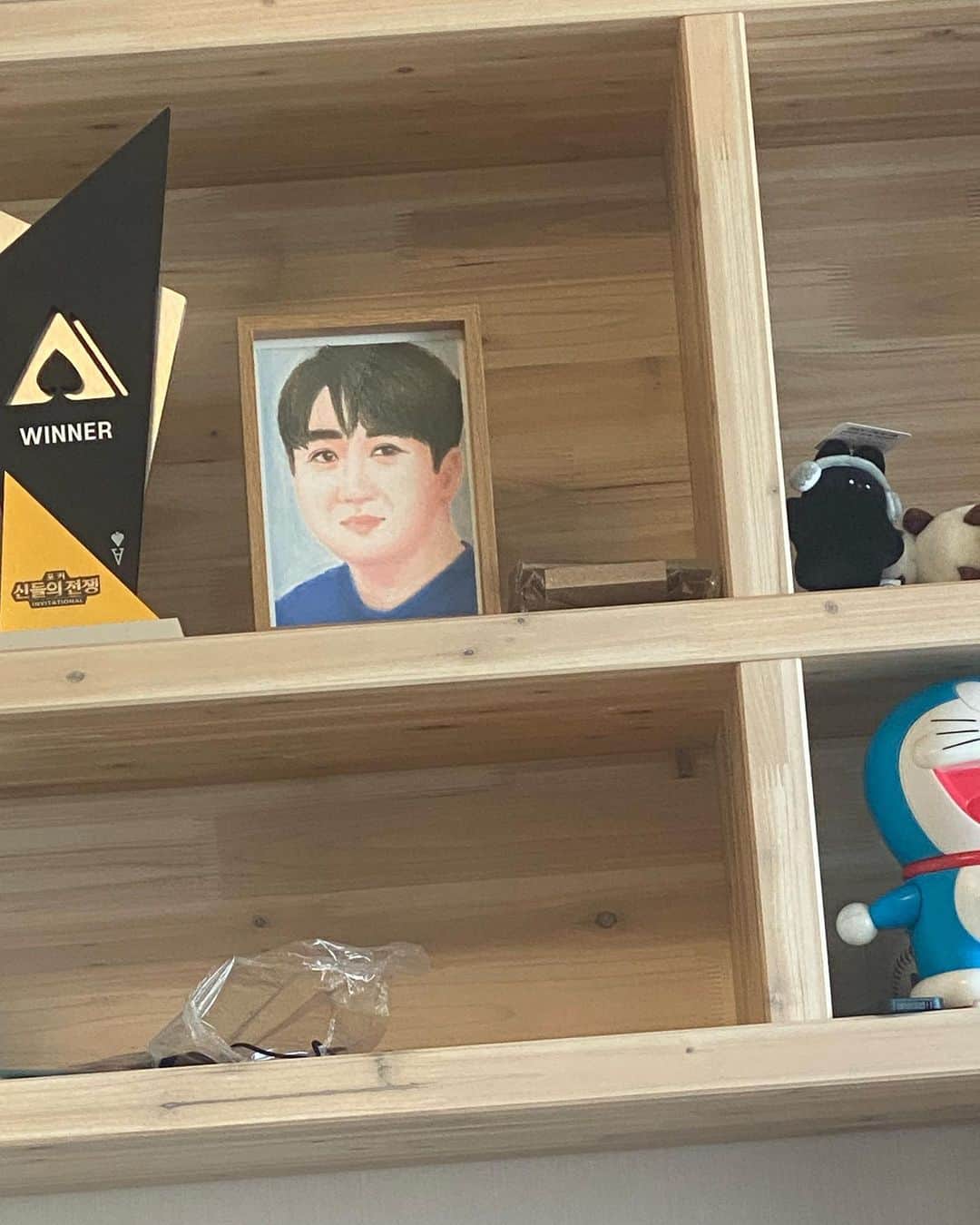 ホン・ジンホのインスタグラム：「며칠전 부산 행사에 갔다가 팬분에게 받은 그림 ..근데 왜 보면 볼수록 황제성 같죠..나만 그런가? @king__castle  #알게모르게#닮음」