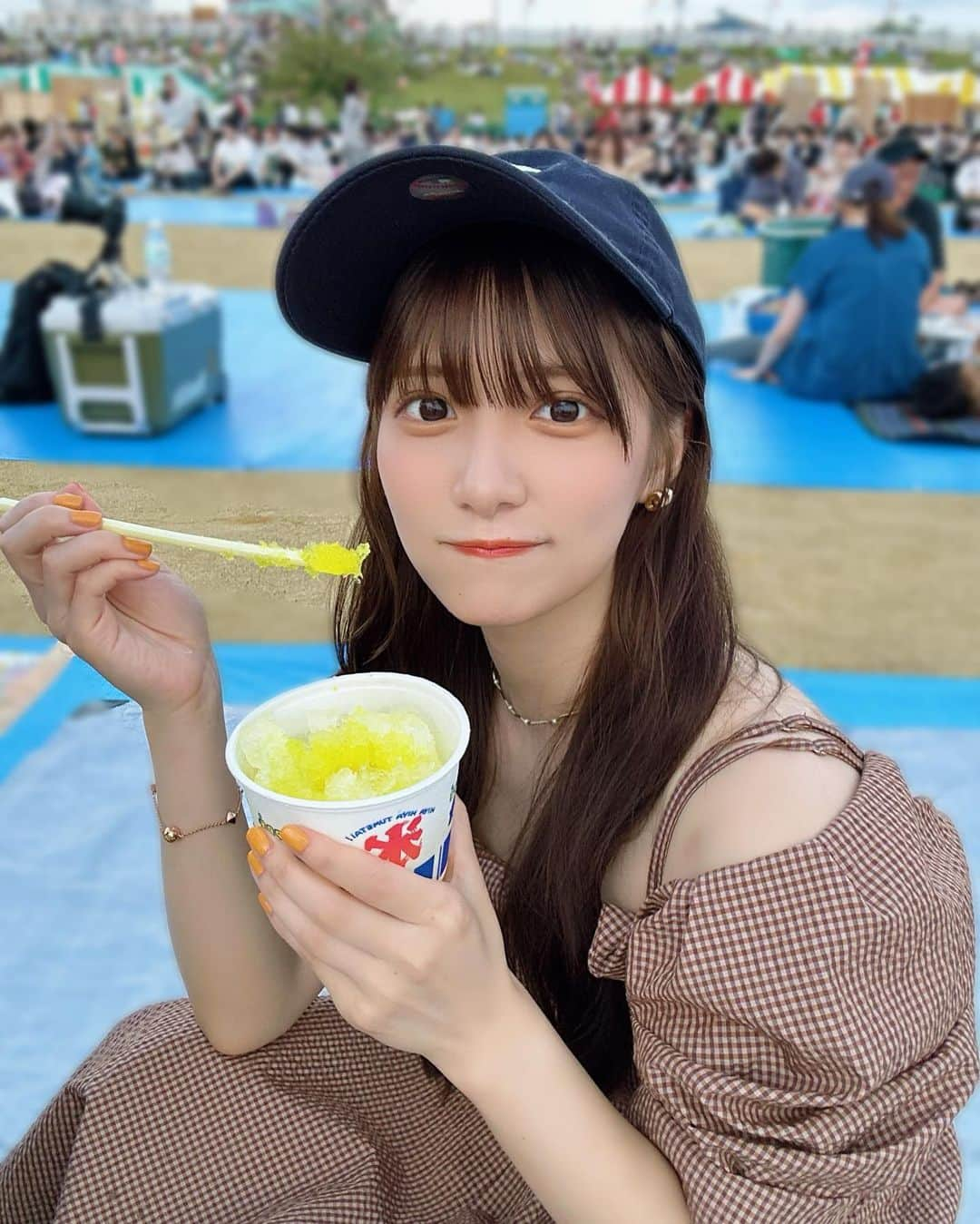 奥村優希のインスタグラム：「🧊🍋  夏が始まった合図がした〜♪ （夏曲で一番好き！！）」