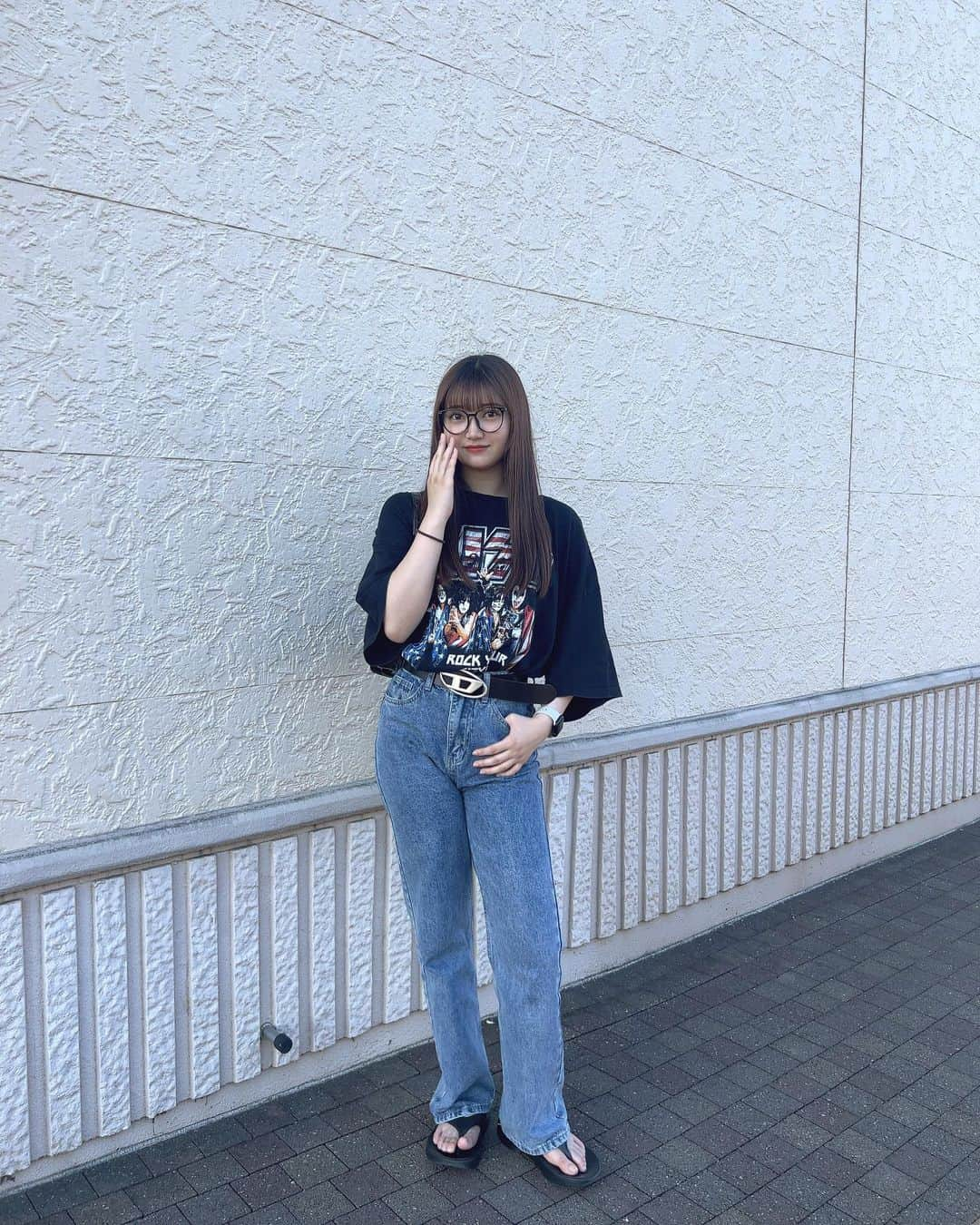 薄倉里奈さんのインスタグラム写真 - (薄倉里奈Instagram)「. . ootd👕👖」8月3日 19時08分 - rina_rina0927