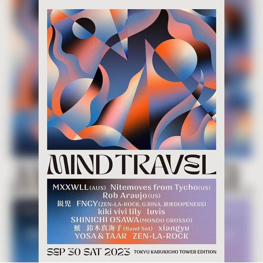 FNCYのインスタグラム：「🏢09/30(土)🏢 リゾート音楽フェス『MIND TRAVEL』が今年は東急歌舞伎町タワー / ZEPP新宿で開催🗣️🗣️🗣️ 第1弾発表でFNCYも公表されました🔥 先日のりんご音楽祭に続き3月以来の都内でのLIVEです🤝🤝🤝 是非遊びに来て下さいませ❣️ . . . #mindtravel #fncy #zenlarock #grina #鎮座dopeness」