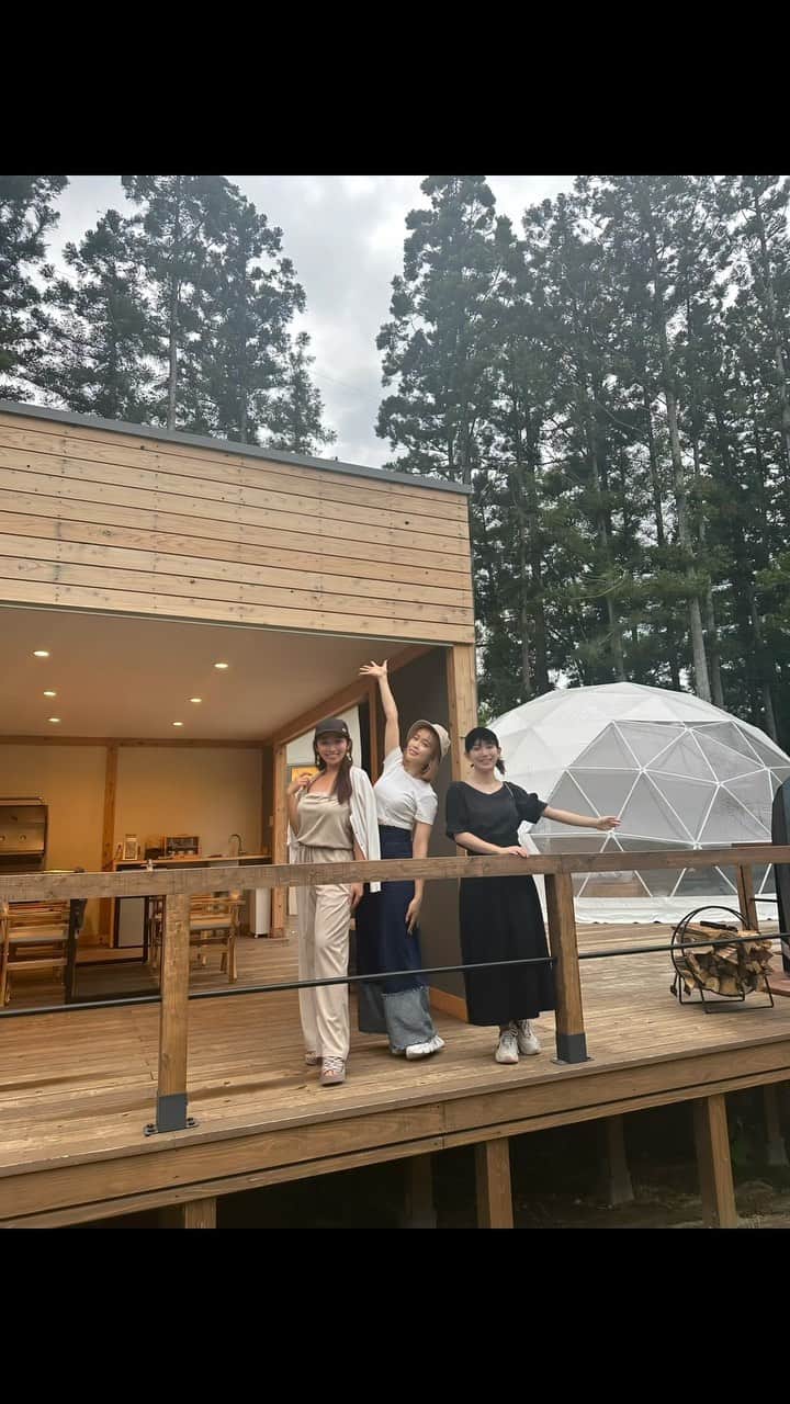 板橋瑠美のインスタグラム：「夏の女子旅💓は絶対に那須グランピング✨  最高な夏の思い出になりました💓  @nasu_glamping @nasucountryclub #那須グランピング #那須カントリークラブ」