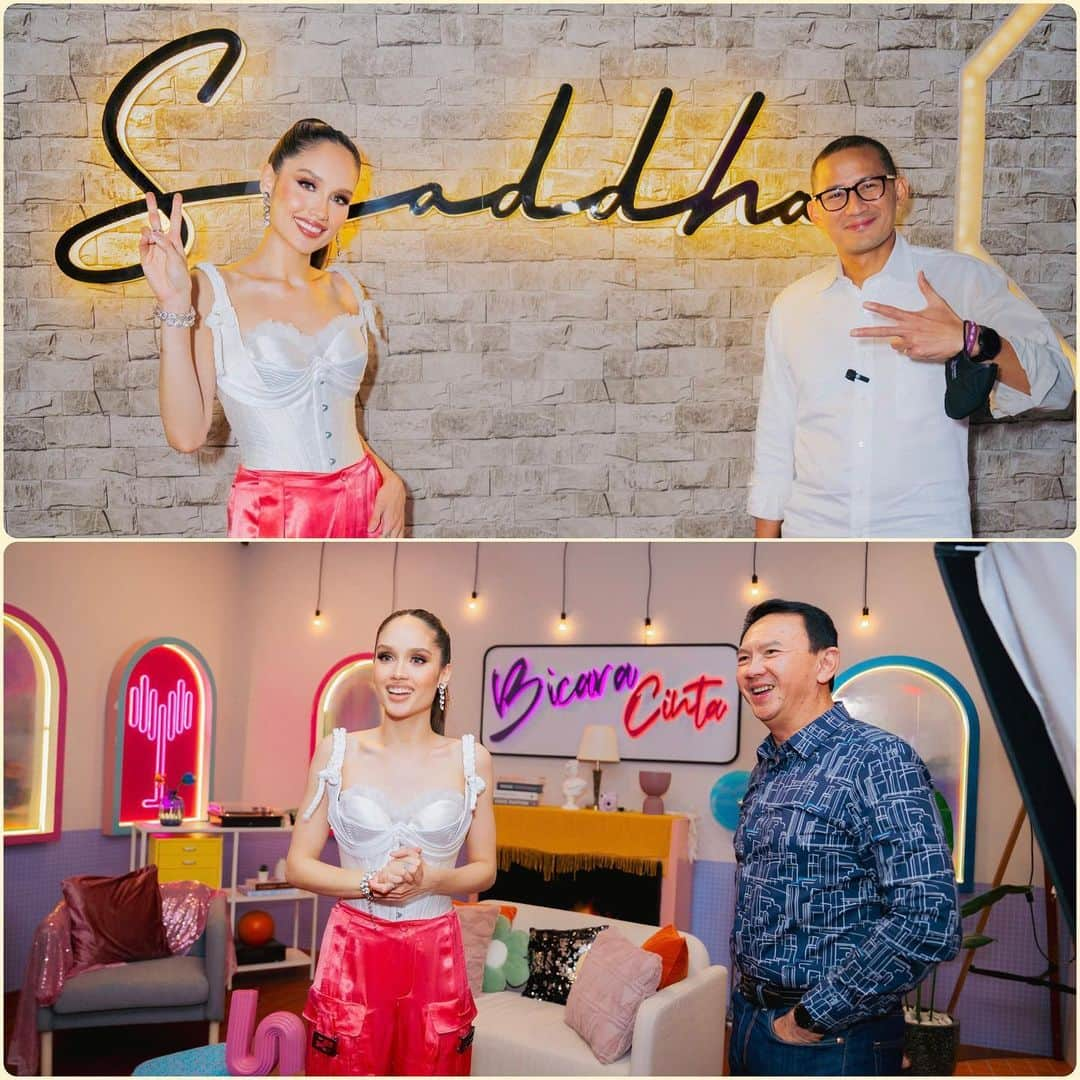 Cinta Lauraのインスタグラム：「✨Rumah Sraddha Semesta ✨  Setelah dua tahun, mimpiku dan team akhirnya menjadi kenyataan. CINTA PARAS SEMESTA berhasil membangun 6 unit business yang berkaitan dengan dunia kreatif! Salah satunya @rumah_sraddha sebagai CREATIVE HUB yang berencana untuk membantu mengembangkan skill set anak muda dalam berbagai bidang di industry kreatif!  Terima kasih sebesar-sebesarnya kepada Bapak @sandiuno dan Bapak @basukibtp atas kehadiran dan supportnya. Saya sungguh terharu dan berharap perusahaan-perusahaan ini dapat membantu melahirkan pekerja-pekerja seni visioner dan berkualitas tinggi untuk membanggakan bangsa! 🇮🇩   #cintalaurakiehl #rumahsraddha  📸: @armanfebryan」