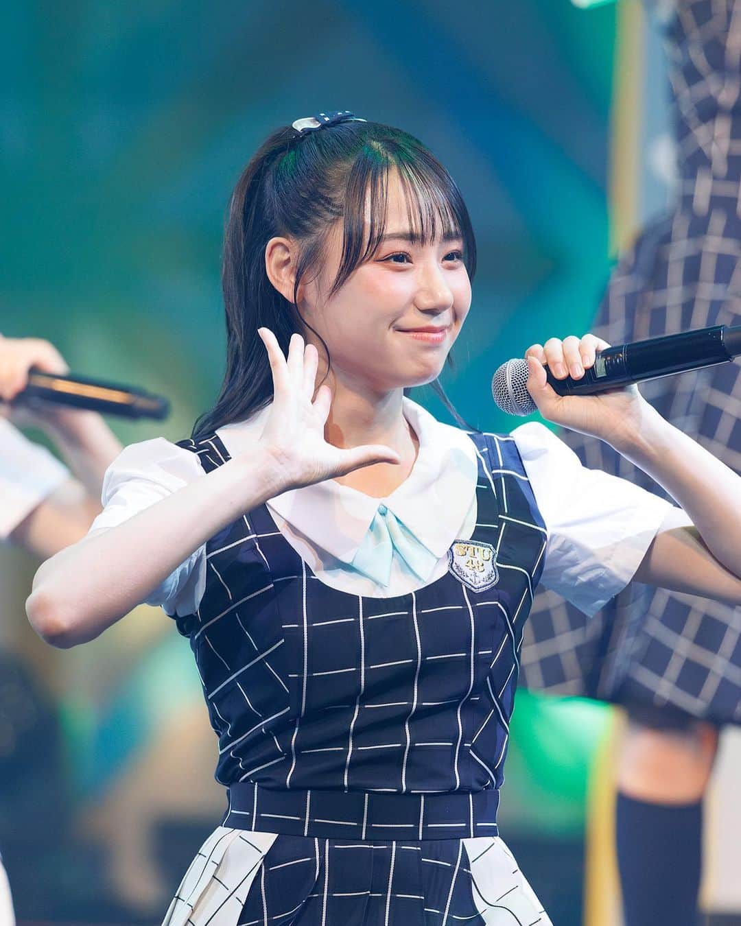 兵頭葵のインスタグラム：「🩵🖤🤍  #カメコSTU #STU48 #兵頭葵 #STU48全国ツアー2023」