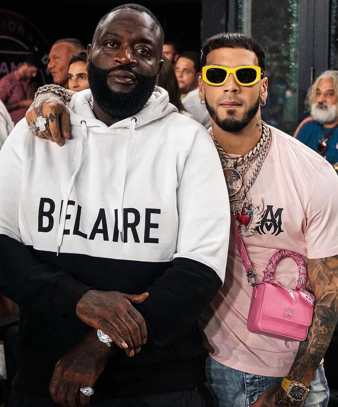 リック・ロスさんのインスタグラム写真 - (リック・ロスInstagram)「@anuel @officialbelaire ⚽️  #anuel #lucbelaire #rickross」8月4日 7時40分 - richforever