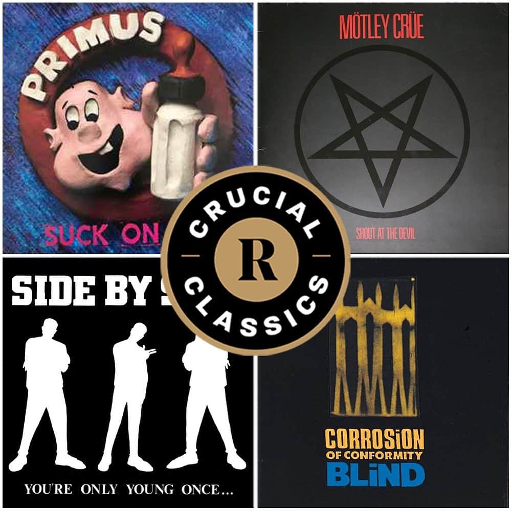 Revolverのインスタグラム：「⚡️ It's #ThrowbackThursday, so time for Crucial Classics, our weekly blast of handpicked must-have vinyl. This week, we’re hailing four essential records ranging from awesome 80s hardcore to ultimate glam-metal.  🔗 Link in bio.」