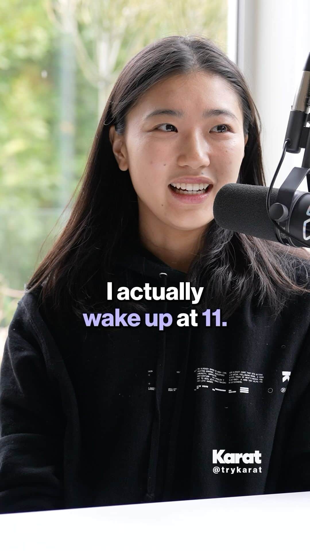 篠原枝令菜のインスタグラム：「Why @elena_shinohara Sleeps for 12 Hours a Day - with @erictway on the @trykarat podcast - - - watch the full podcast at link.trykarat.com/elena」