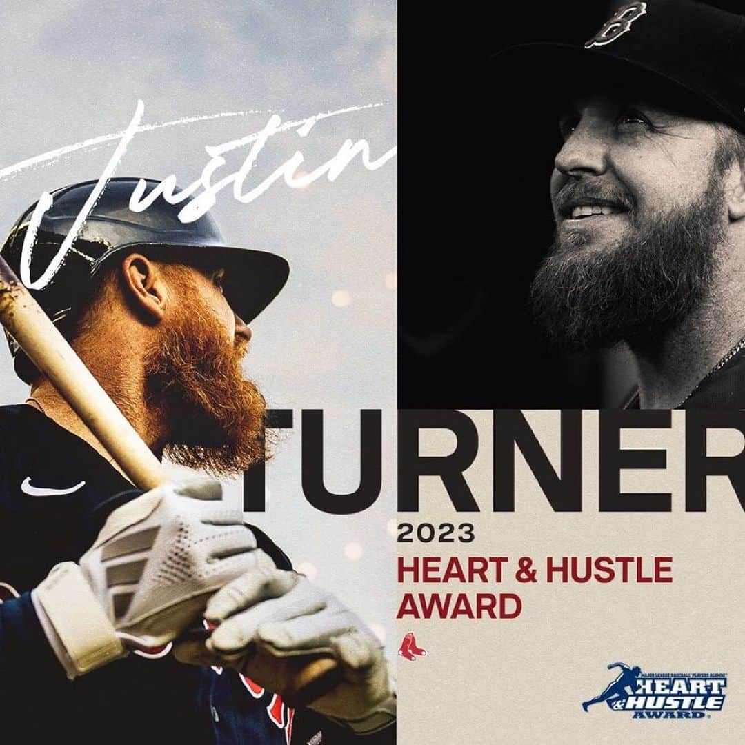 ジャスティン・ターナーさんのインスタグラム写真 - (ジャスティン・ターナーInstagram)「Thank you @mlbpaa for recognizing me as the @redsox #HeartandHustle recipient!!」8月4日 7時37分 - redturn2