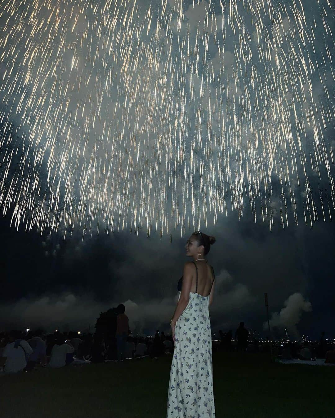 shieryy（今村しえり）のインスタグラム：「長岡花火大会🎆✨✨ 美しすぎる動画はThreadsに投稿したから見てみてね✨」