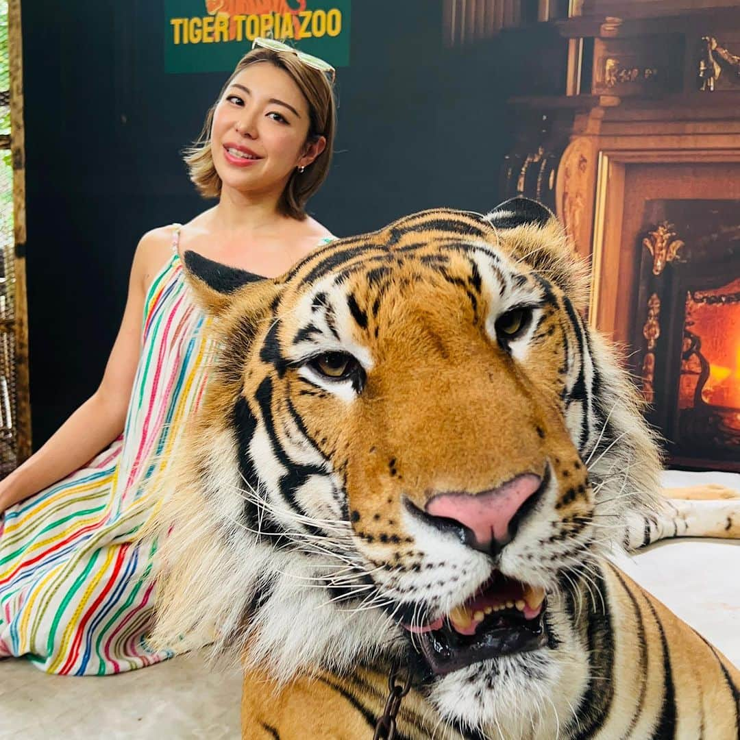 池田ゆりのインスタグラム：「Thailand🇹🇭  本場で食べるタイ料理が美味しすぎて最高だった♡  #thailand #tiger #ワットパクナム #旅行 #アジア旅行 #タイ料理 #fitness #bodymake #恵比寿パーソナルトレーニング #女性トレーナー」