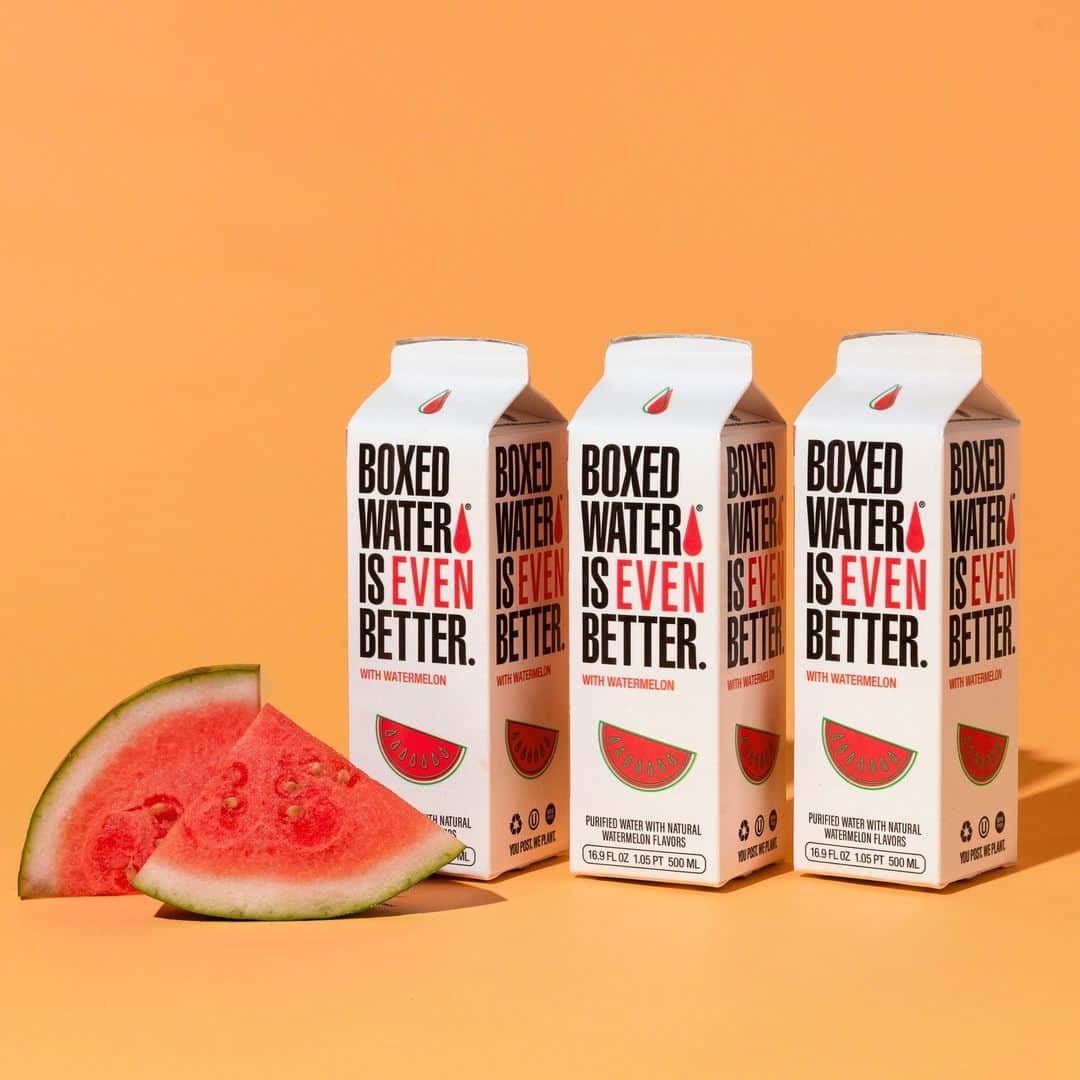BoxedWaterさんのインスタグラム写真 - (BoxedWaterInstagram)「Celebrate Watermelon Day with us! ✨ We know you’re loving this limited-edition flavor, so leave a 🍉 in the comments and we’ll pick five winners to receive a case!  *Contiguous U.S. only. 18+ up. No purchase necessary. Void where prohibited. Enter by 11:59 ET on 8/10/23. Winners will be contacted from the verified @boxedwater account only. This promotion is in no way sponsored, endorsed, administered by, or associated with Instagram.」8月3日 23時57分 - boxedwater
