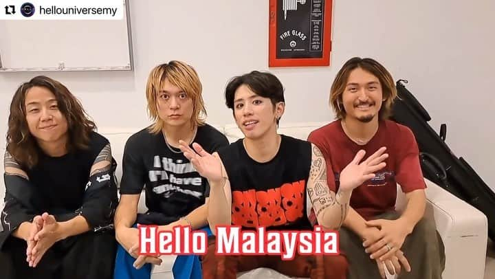 ONE OK ROCK WORLDのインスタグラム：「- マレーシアの皆さんこんにちは！  #Repost @hellouniversemy with @use.repost ・・・ ONE OK ROCK finally coming back to Malaysia for Luxury Disease Asia Tour 2023 on 15 December at Axiata Arena, Kuala Lumpur.  Don’t forget to get your tickets tomorrow from 11am onwards at www.golive-asia.com  #LuxuryDisease #ONEOKROCK #ONEOKROCKinKL #OORinKL #AsiaTour - #oneokrockofficial #10969taka #toru_10969 #tomo_10969 #ryota_0809 #luxurydisease#luxurydiseaseasiatour2023#malaysia」