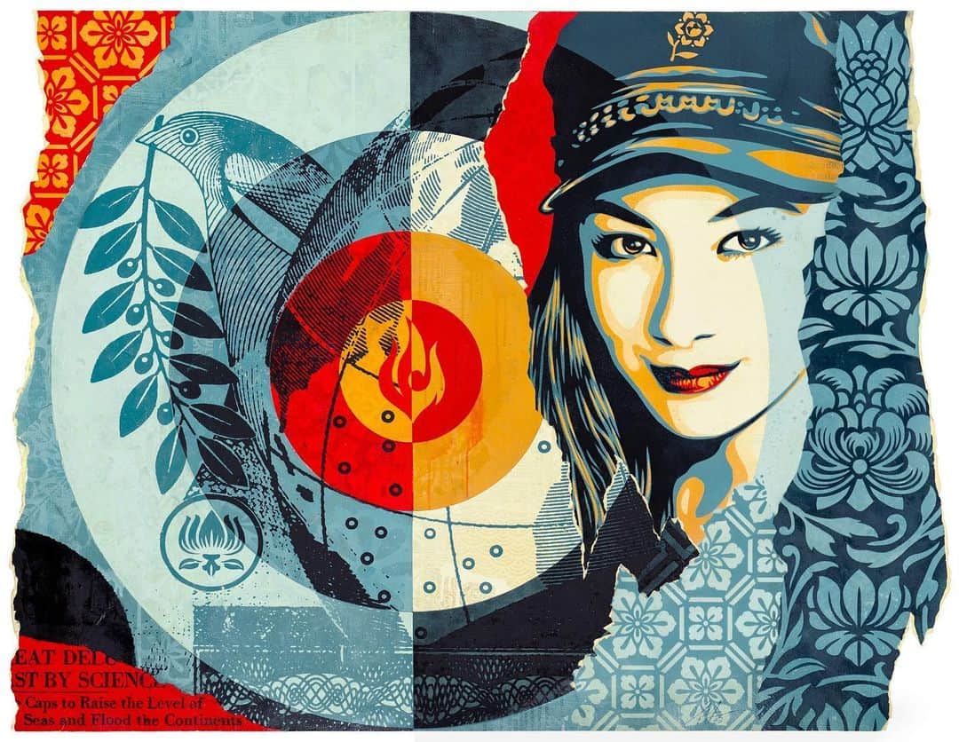 Shepard Faireyのインスタグラム：「AMSTERDAM! My solo exhibition “Printed Matters: Raise the Level” at @straatmuseum opens publicly August 13th - October 1st. Printed Matters: Raise the Level presents work primarily aimed at improving the ‘health’ of our planet but also addresses other urgent matters, such as nationalism, xenophobia, war, fake news, and threats to democracy. I hope the public is inspired to pay attention to these issues and take action. Apathy is fueled mainly by dread and feelings of powerlessness. I hope my work will sow the seed of the idea that art can be a galvanizing and joyful form of communication and activism that shapes culture in both bold and subtle ways.⁠ –Shepard」