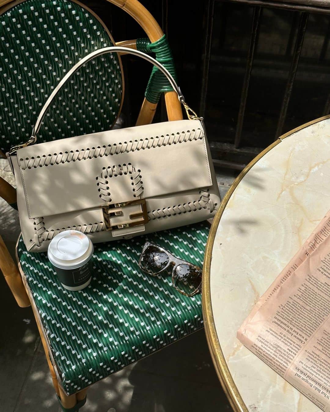 Harrodsのインスタグラム：「#Fendi makes the best lunch date 🥖  Find the new Maxi Baguette bag in Luxury Accessories on the Ground Floor.  #Harrods #HarrodsFashion」