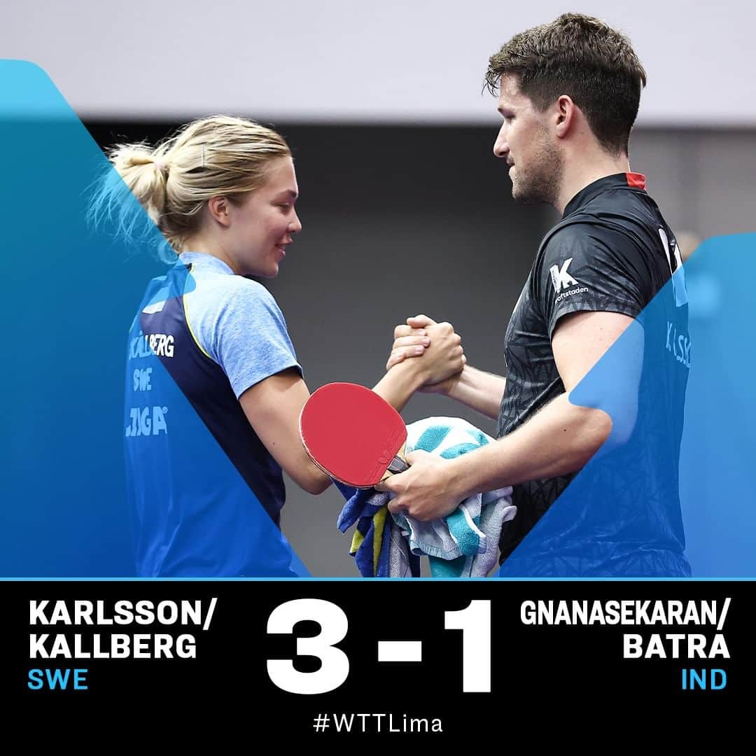 ITTF Worldさんのインスタグラム写真 - (ITTF WorldInstagram)「From the Qualifiers ➡ Quarterfinals 🔥  Karlsson/Kallberg and Wang/Kukulkova advance to the next round after overcoming No.2 seeds Gnanasekaran/Batra and No.3 seeds Ishiy/Takahashi respectively 🙌  #WTTContender #WTTLima #pingpong #tabletennis」8月4日 1時42分 - wtt