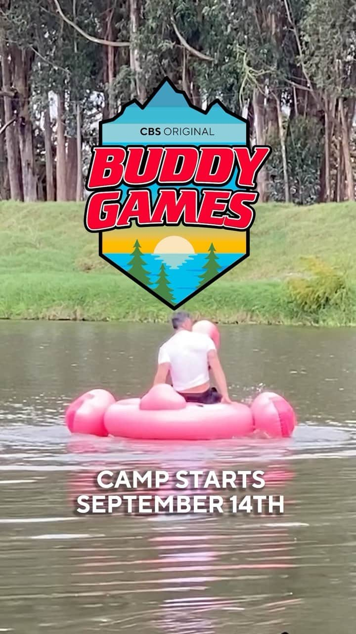 ジョシュ・デュアメルのインスタグラム：「Summer for adults is just beginning!😉 Join us for the Camp Buddy Games kickoff, September 14th on @cbstv!🚣🏽‍♀️」