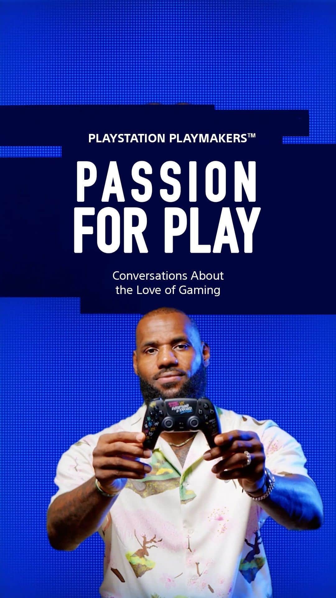 レブロン・ジェームズのインスタグラム：「My love for gaming and @playstation runs deep and you know I’m ALWAYS ready to get on the sticks!! 😤🎮 Just better be my limited edition one! 😉🙏🏾👑 #PlayStationPlaymaker #ad」