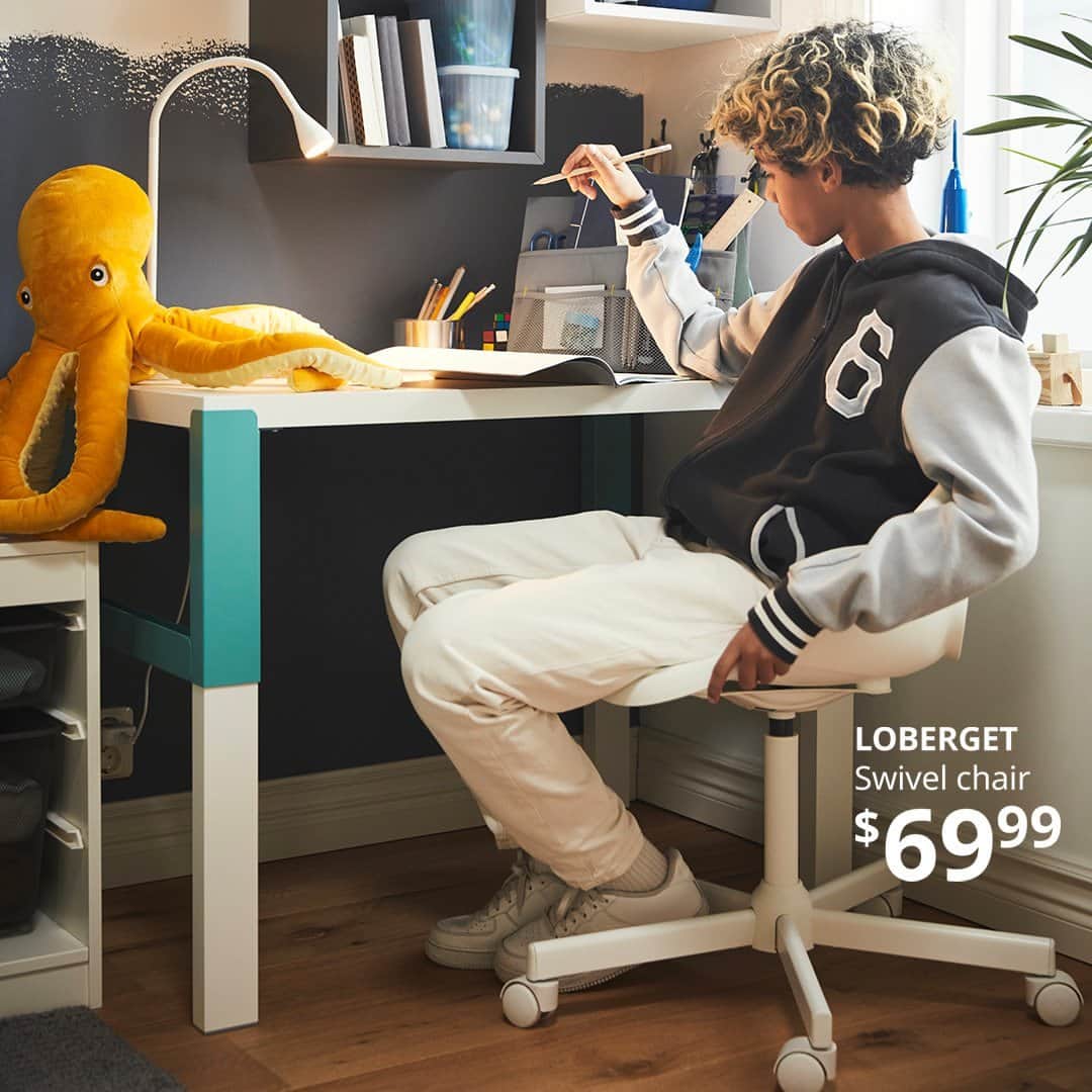 IKEA USAのインスタグラム：「Make sure your star student is ready for a fantastic school year with a quick and affordable bedroom or study zone makeover. Find affordable furnishings, storage and more at the link in our bio to help set them up for a fun, successful semester!」