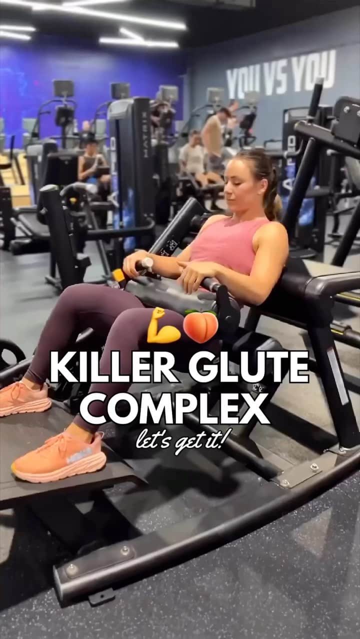 Camille Leblanc-Bazinetのインスタグラム：「Mission: Grow dat booty. 🍑  Try this superset complex to target those glutes and hammies:   ✨4 sets 12 heavy hip thrust with a pause at the top Directly into 24 banded abduction Rest 1-2 minutes between   Download the Feroce Fitness app to access our 4-week Booty Builder programming and get full access to the juiciest workouts + so much more to sculpt and define your ~derrière~. 😉  Our program delivers powerful results by combining the principles of progressive overload, metabolic stress, and time under tension, fostering impressive hypertrophic effects.   Link in bio to download! 🫶🏻 • • • #fitness #nutrition #mealplans」
