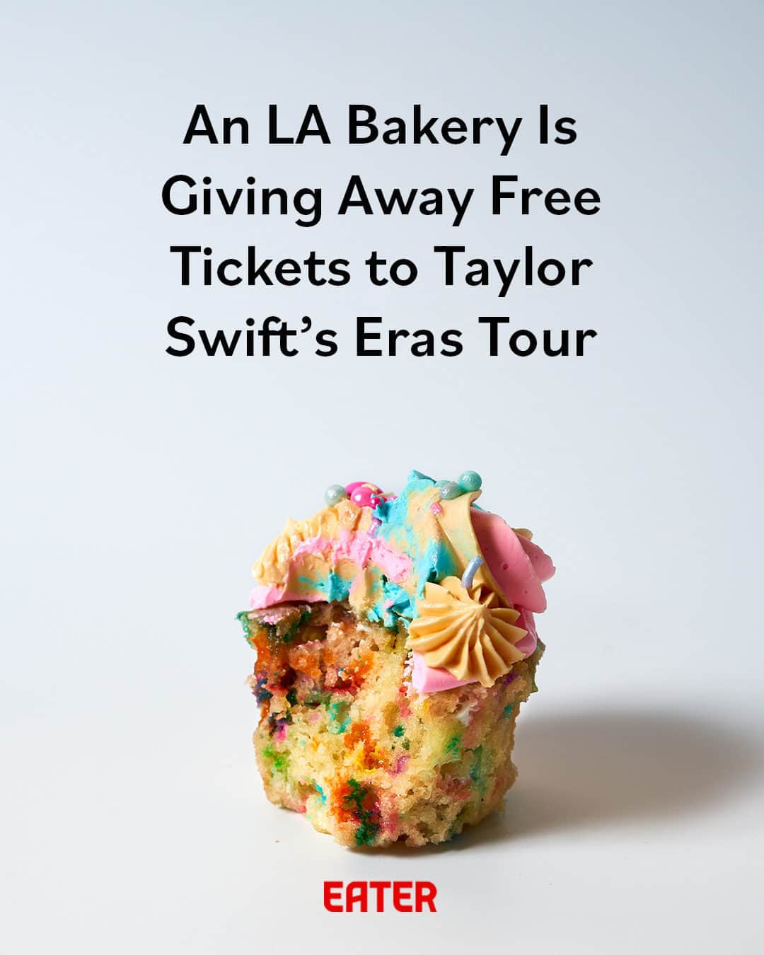 Eater LAのインスタグラム：「Yes, it's true. Big-deal Los Angeles bakery Sweet Lady Jane (@sweetladyjanecakeshop) is giving away two tickets to the final night of the @taylorswift Eras Tour at SoFi Stadium in Inglewood on Wednesday, August 9. Want to try to score the seats yourself? Click the link in bio to find out how, with words from Eater LA Senior Editor Farley Elliott (@overoverunder).」