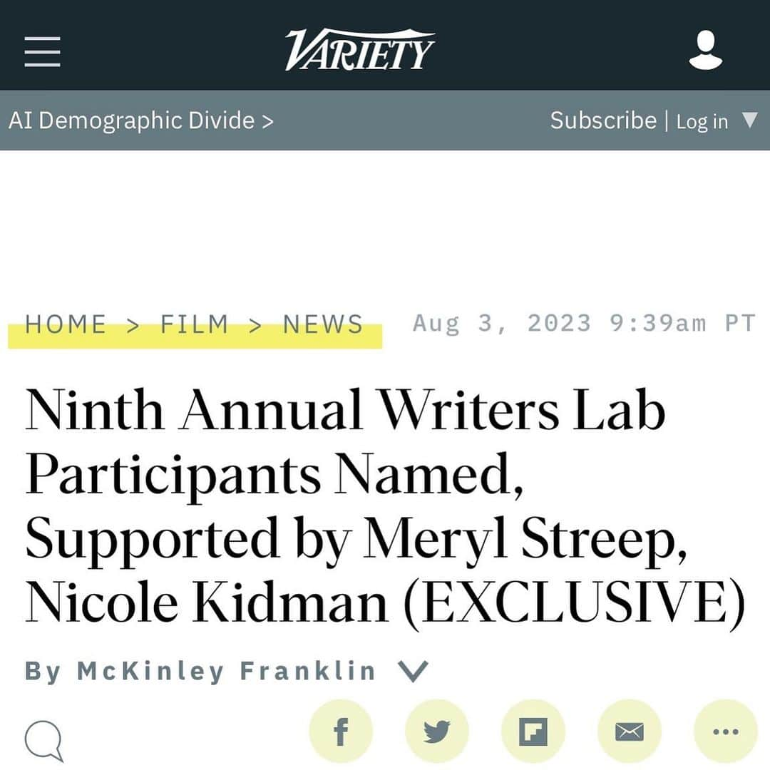 レスリー・フェラさんのインスタグラム写真 - (レスリー・フェラInstagram)「I’m thrilled to announce that I will be a participant in the 2023 @the_writers_lab in NY. This achievement is particularly special to me because I deeply respect what Nitza Wilon and Elizabeth Kaiden began in 2015. @variety: “With a devotion to developing scripted content written by women over the age of 40, the Lab, produced with New York Women in Film & Television, is known for its commitment to elevating the work of women screenwriters through mentorship, advocacy, and exposure.” TWL is supported by Meryl Streep, Nicole Kidman, and Oprah Winfrey, among others. I cannot wait to head to Saugerties, N.Y., in November to develop INCONCEIVABLE with the help of some incredible mentors and fellow participants! Thank you, The Writers Lab, for this beautiful opportunity!! . . . #screenwriter #screenwriting #thewriterslab #womenwriters #womenover40 #writersover40」8月4日 4時43分 - mslesleyfera