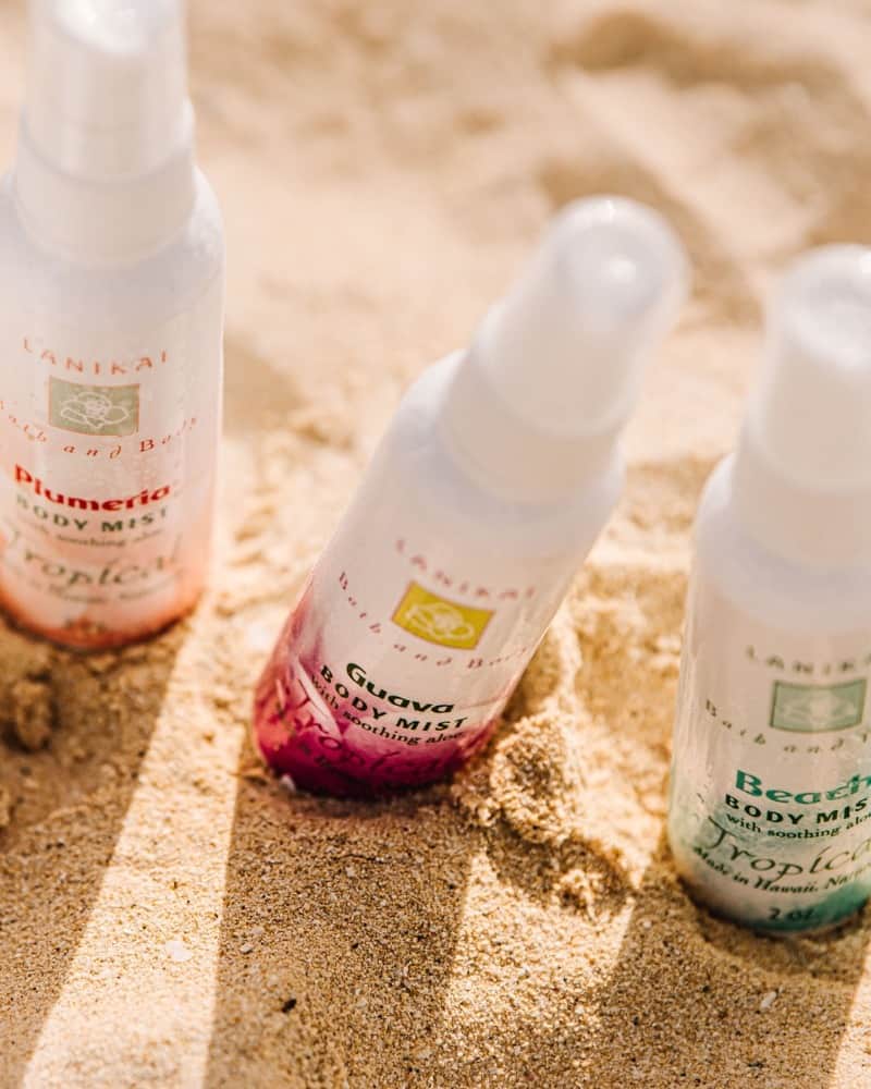 Lanikai Bath and Bodyさんのインスタグラム写真 - (Lanikai Bath and BodyInstagram)「Our naturally nourishing Face & Body Mist is a local favorite. A tropical splash that soothes, hydrates, and refreshes like a Hawaiian waterfall!  A quick spritz locks in moisture, reviving dry and tired skin, without residue. Infused with purified Hawaiian Water, Aloe vera, and Vitamin E, it’s the perfect rejuvenation for your skin.  ✅ Tones, hydrates & refreshes ✅ 100% evaporation, no residue ✅ Free of harsh chemicals  Keep it with you for a fresh, hydrating escape throughout the day. #LanikaiRefresh #NaturalBeauty  #lanikaibathandbody #MidSummerSale #kailuatownhi 🌴💦」8月4日 5時00分 - lanikaibathandbody