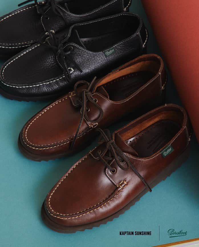 のインスタグラム：「.  KAPTAIN SUNSHNE × Paraboot Special Collaboration  "DOMINGUE"  It will be released on August 6th  More information can be found at our online store. kaptainsunshine.com  #kaptainsunshine」