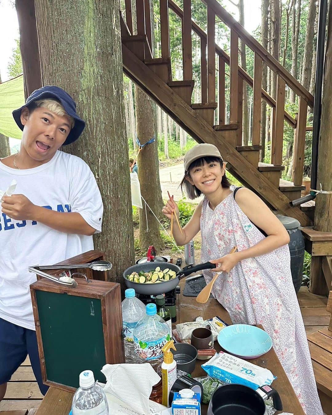 ファンタジスタさくらださんのインスタグラム写真 - (ファンタジスタさくらだInstagram)「camp2023🐷  美味しくてずーと食べてた伊豆高原 キャンプ⛰ 晴れてる時も山の中は涼しくて快適でした」8月4日 16時23分 - fantasista_sakurada