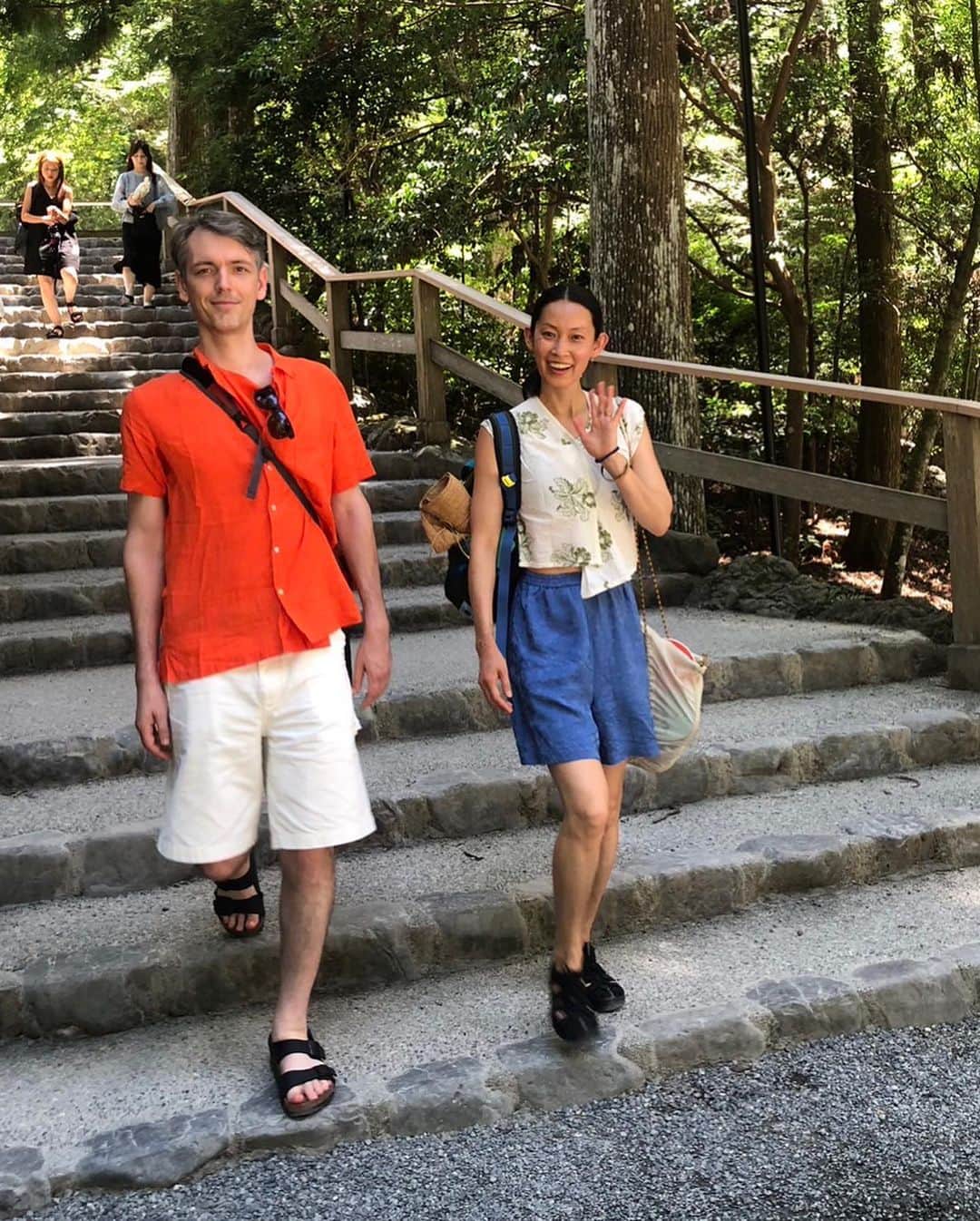 日登美のインスタグラム：「Ise calling. ⛩️🙏  44歳にして初伊勢参り。 やっと呼ばれました🙏✨  Special thanks @nicomimiy みきちゃん❤️🙏」